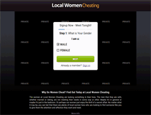 Tablet Screenshot of localwomencheating.com